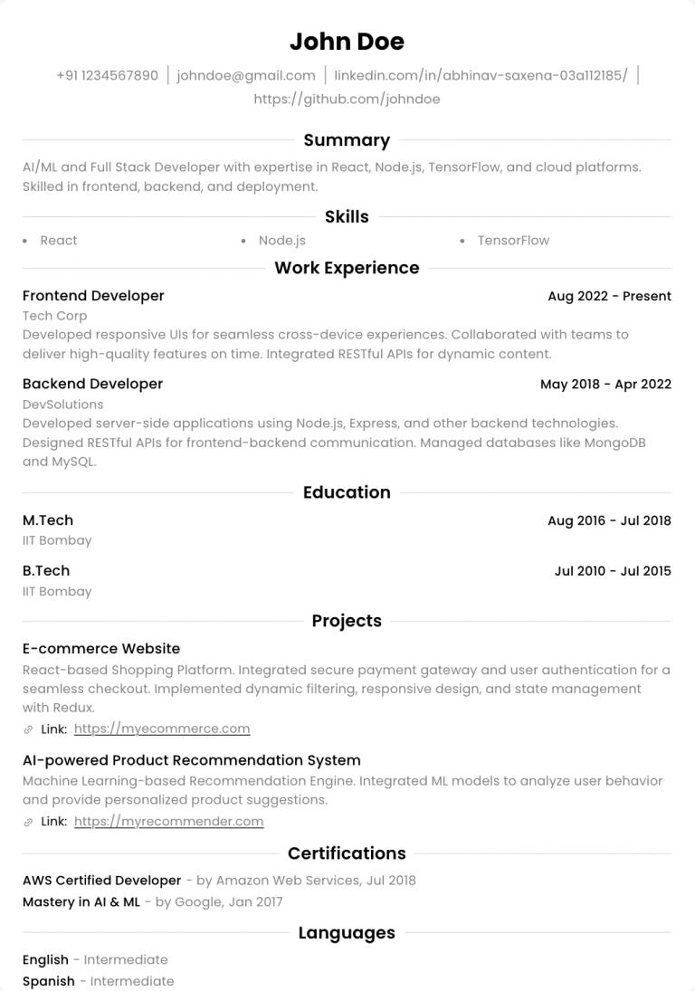 Abekus Resume Template 5