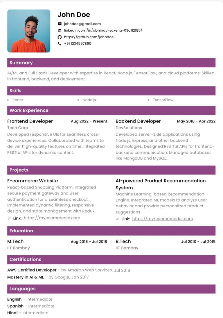 Abekus Resume Template 3