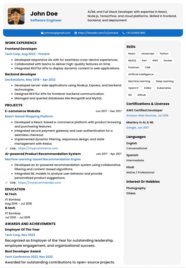 Abekus Resume Template 1