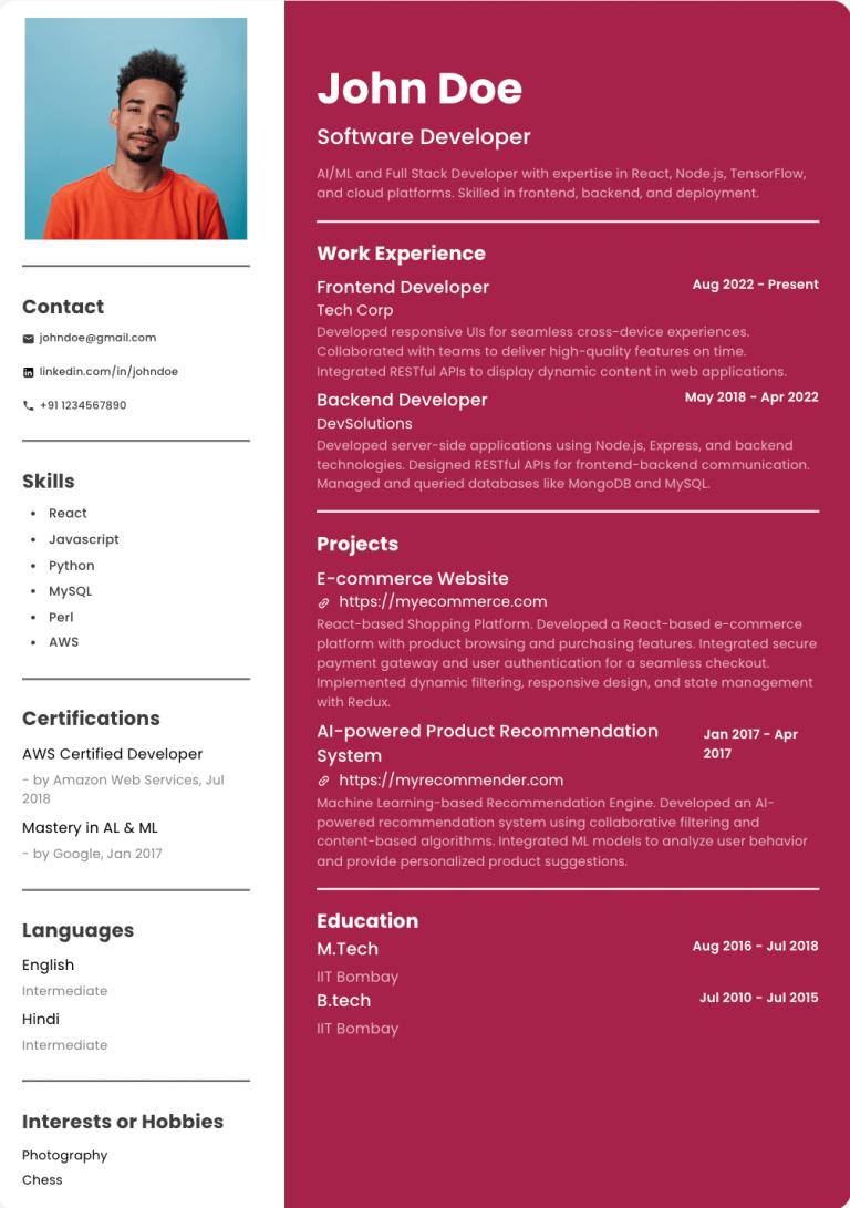 Abekus Resume Template 4