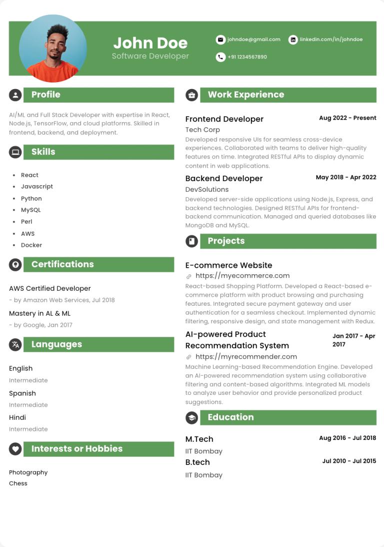 Abekus Resume Template 6